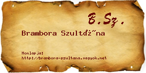 Brambora Szultána névjegykártya
